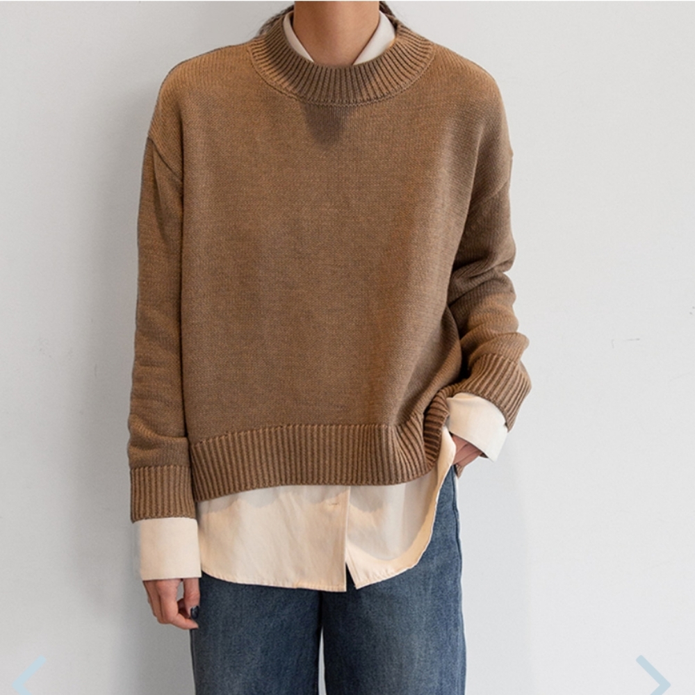 Brown Knit Sweater
